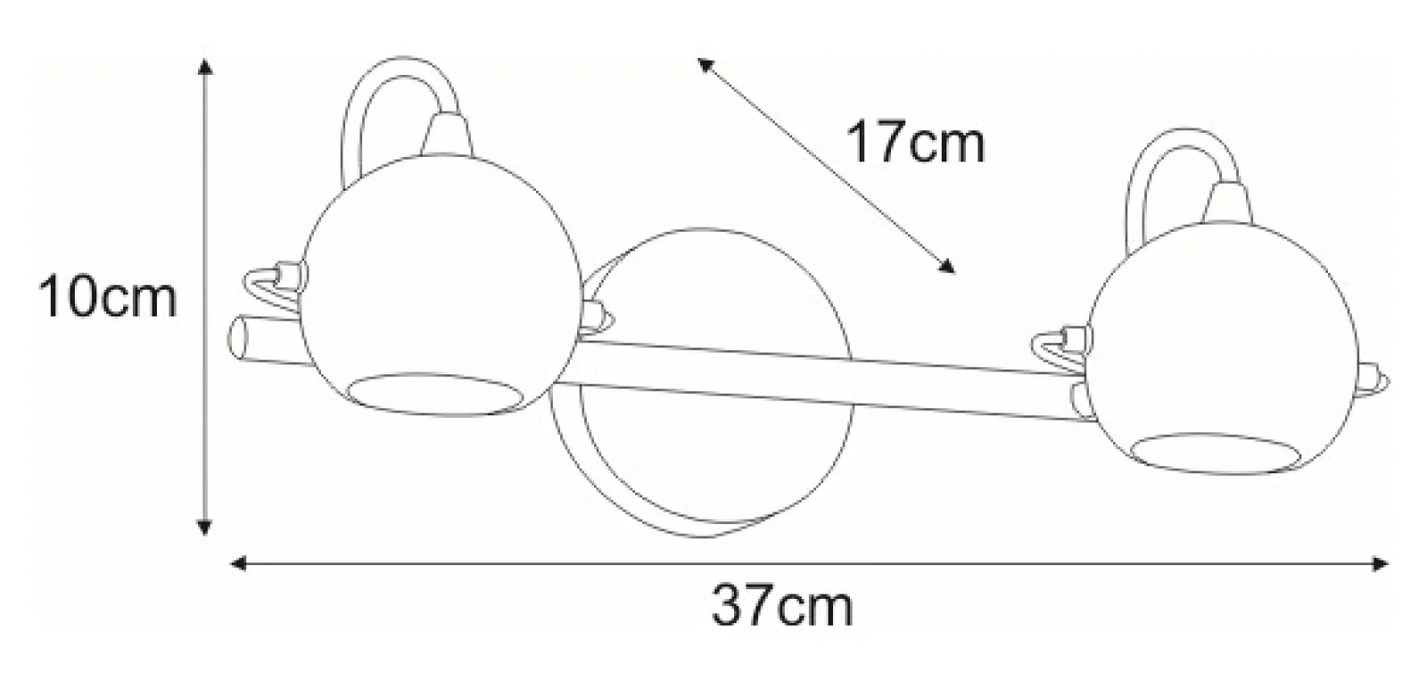 Sklep Kaja Nowoczesna lampa ścienna K-8002/2 WH SALVA WHITE | Kaja Oświetlenie* Reflektory Sufitowe Podłużne - Na Listwie