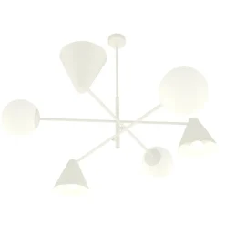 Sklep Kaja Nowoczesna lampa do oświetlenia salonu 1348/6 HERMES 6 WHITE | Kaja biały New
