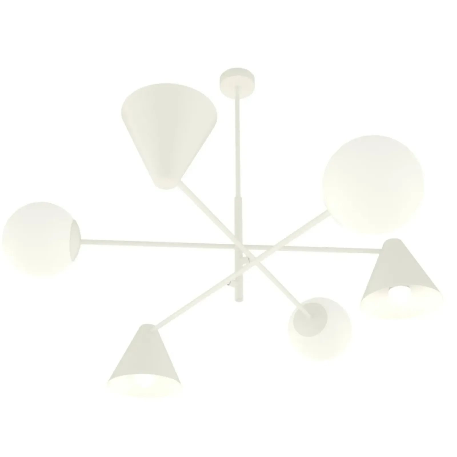 Sklep Kaja Nowoczesna lampa do oświetlenia salonu 1348/6 HERMES 6 WHITE | Kaja biały New
