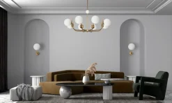 Sklep Kaja Nowoczesna lampa do sypialni MOD109PL-08BS RENDEZ-VOUS | Kaja mosiądz Best