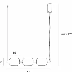 Sklep Kaja Nowoczesna lampa LED nad stół w jadalni MX P0536D ELENA | Kaja Clearance