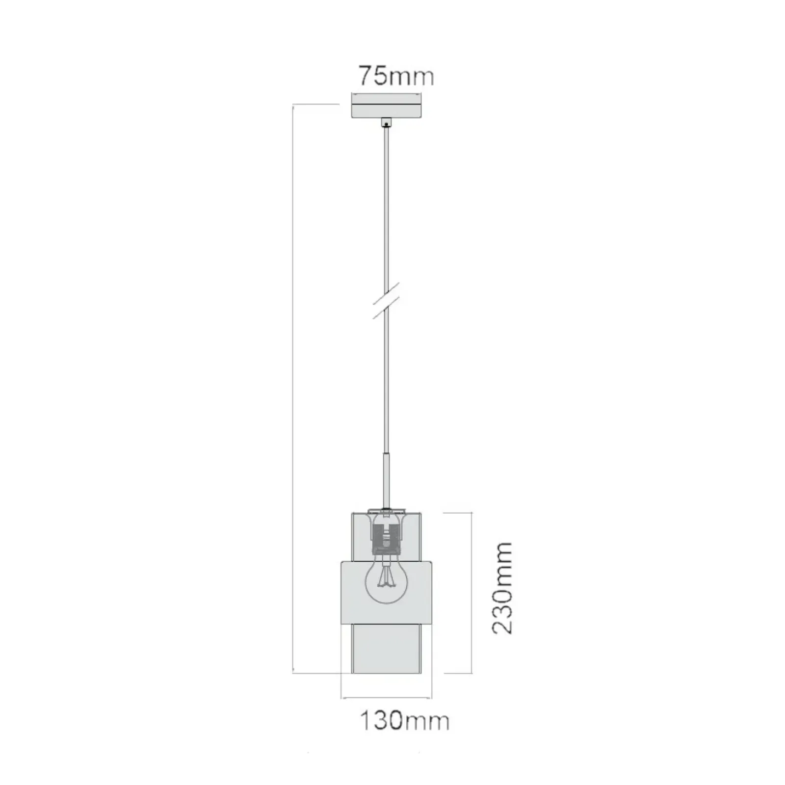 Sklep Kaja Nowoczesna lampa nad blat kuchenny LP-866/1P L SM/GD z serii MIELE Store