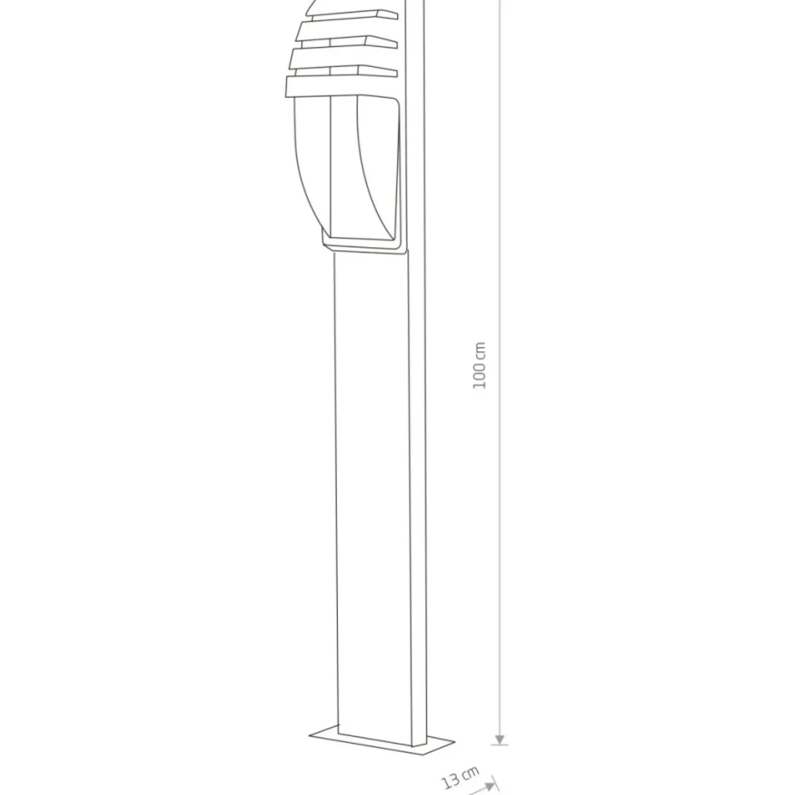Sklep Kaja Nowoczesna lampa ogrodowa słupek 3394 MISTRAL | Kaja* Lampy Ogrodowe Stojące