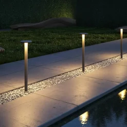 Sklep Kaja Nowoczesna lampa ogrodowa LED wysokość 80cm O420FL-L12GF1 z serii WALD* Lampy Ogrodowe Stojące