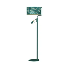 Sklep Kaja Nowoczesna lampa podłogowa z doświetleniem MLP7582 z serii ZIGGY | Kaja Oświetle* Lampy Podłogowe Z Abażurem