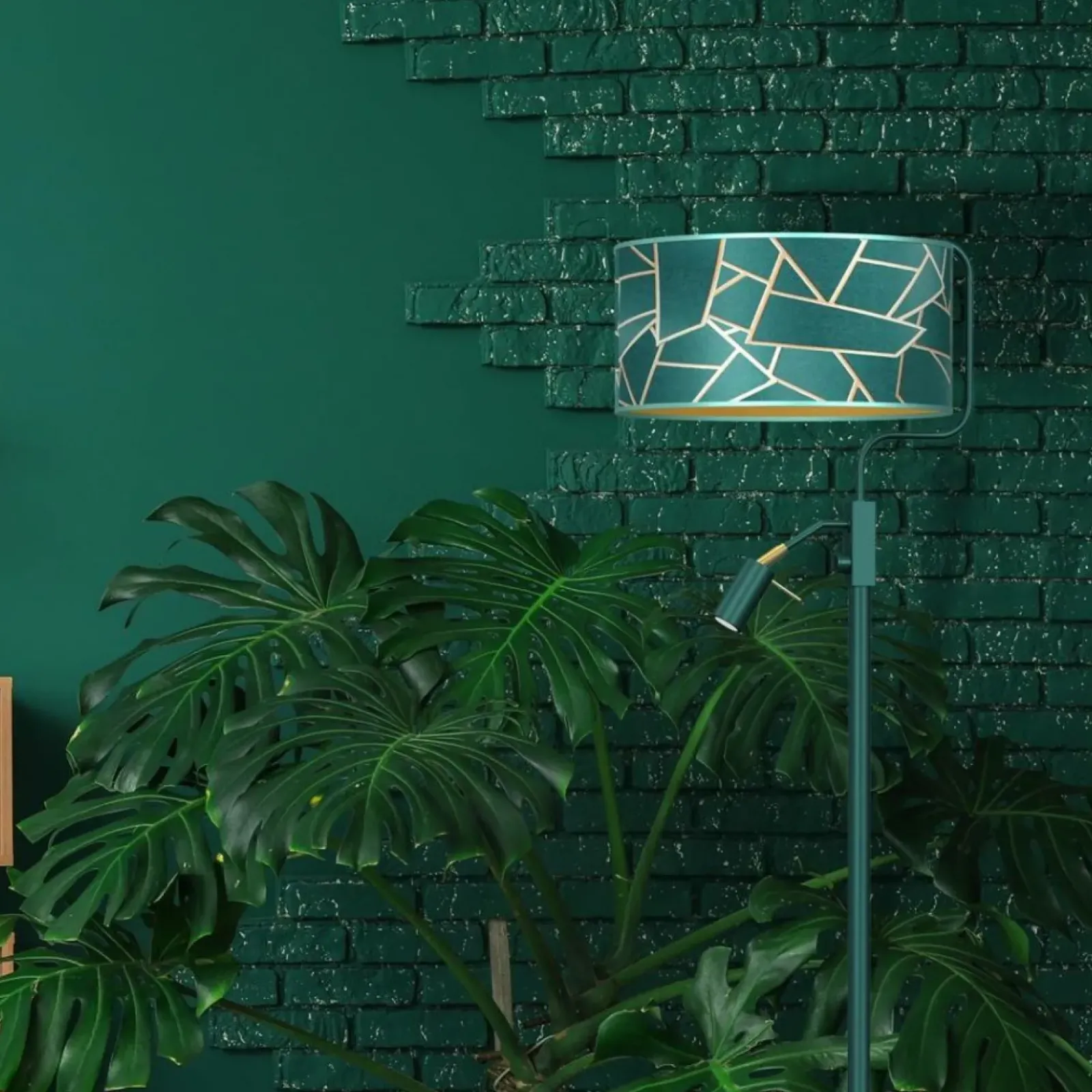 Sklep Kaja Nowoczesna lampa podłogowa z doświetleniem MLP7582 z serii ZIGGY | Kaja Oświetle* Lampy Podłogowe Z Abażurem