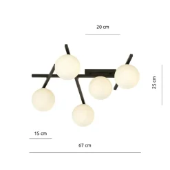 Sklep Kaja Nowoczesna lampa sufitowa o nietypowym kształcie 1103/5 SMART | Kaja* Plafony Nowoczesne