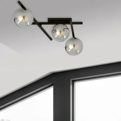 Sklep Kaja Nowoczesna lampa sufitowa z grafitowymi kloszami 1104/3 SMART | Kaja* Plafony Nowoczesne