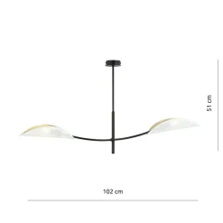Sklep Kaja Nowoczesna lampa sufitowa do sypialni 1107/2 LOTUS | Kaja Oświetlenie Best Sale
