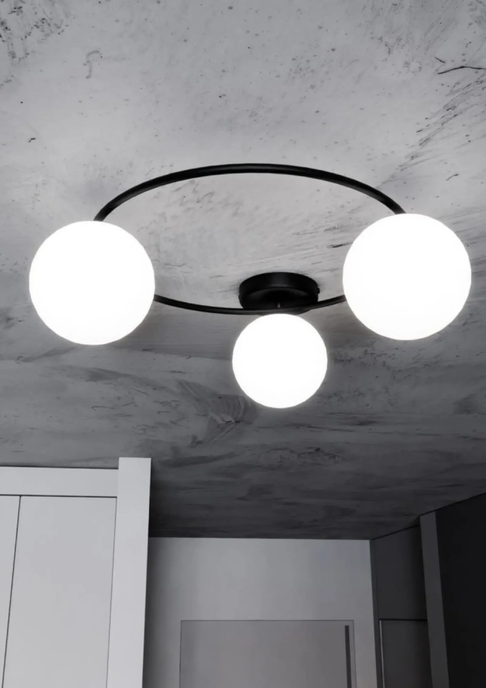 Sklep Kaja Nowoczesna lampa sufitowa do sypialni 1257/3 z serii SOPRA | Kaja Fashion