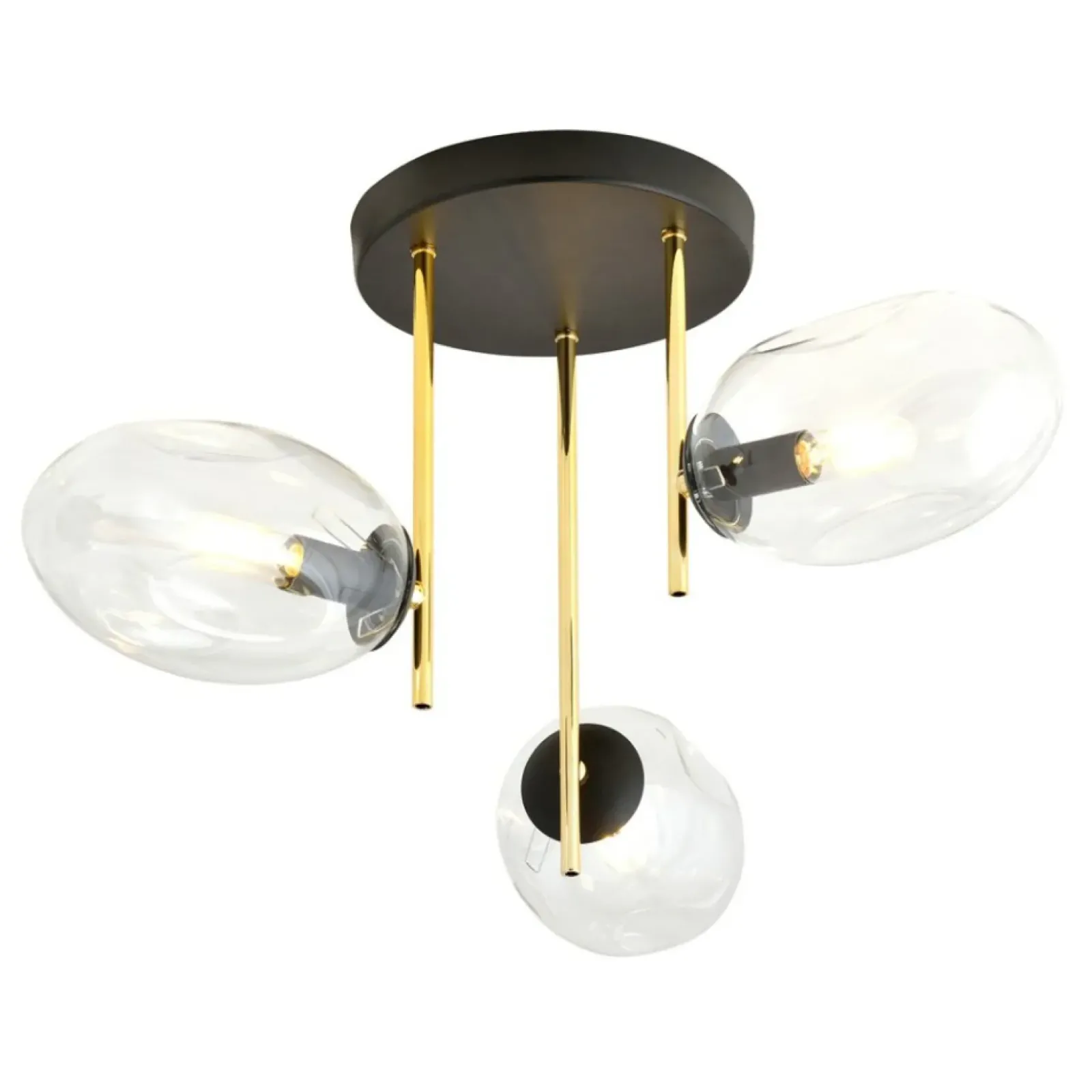 Sklep Kaja Nowoczesna lampa sufitowa ze zotymi elementami 1273/3 z serii ARGO Outlet