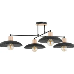 Sklep Kaja Nowoczesna lampa sufitowa do salonu 1318/4 KOBE | Kaja Oświetlenie czarny Best