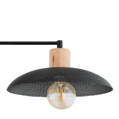 Sklep Kaja Nowoczesna lampa sufitowa do salonu 1318/4 KOBE | Kaja Oświetlenie czarny Best