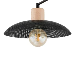 Sklep Kaja Nowoczesna lampa sufitowa do salonu 1318/4 KOBE | Kaja Oświetlenie czarny Best