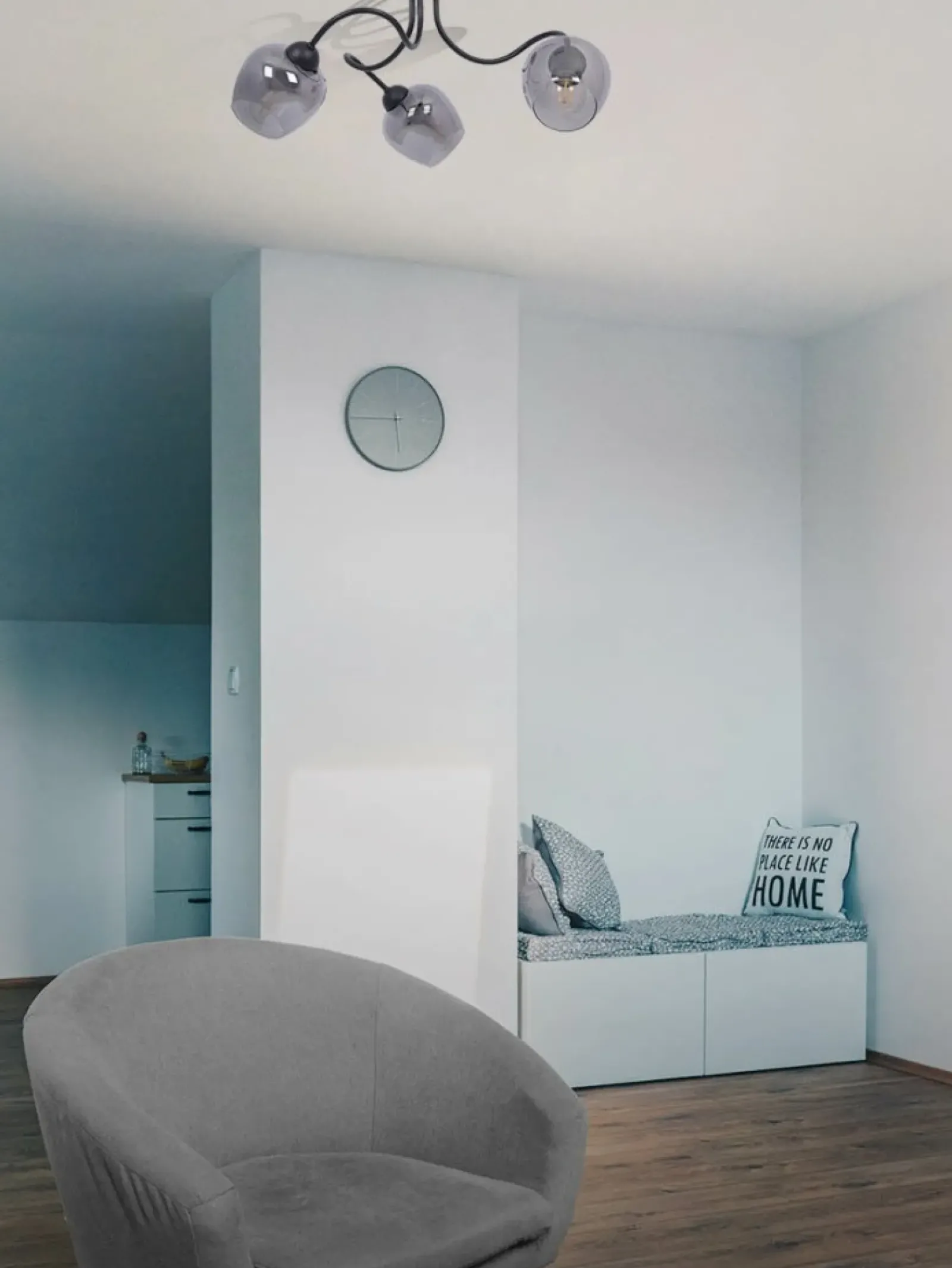 Sklep Kaja Nowoczesna lampa sufitowa, grafitowe klosze na E27 K-5195 z serii SARA Clearance