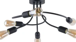 Sklep Kaja Nowoczesna lampa sufitowa do salonu TK 2584 FADO | Kaja Oświetlenie czarny Flash Sale