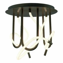 Sklep Kaja Nowoczesna lampa sufitowa do sypialni ZM 2023573-BK BALBO | Kaja Flash Sale