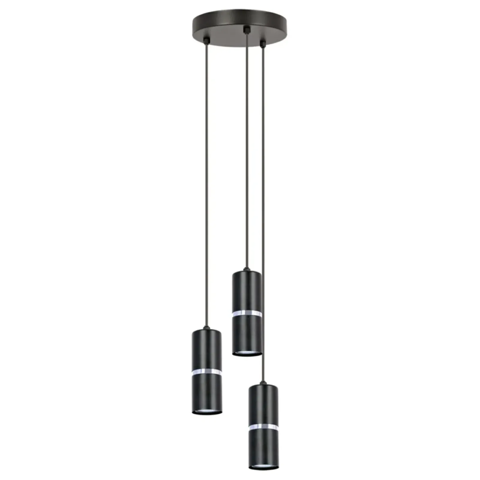 Sklep Kaja Nowoczesna lampa wisząca, czarno-srebrne tuby K-5247 z serii VESTA Shop