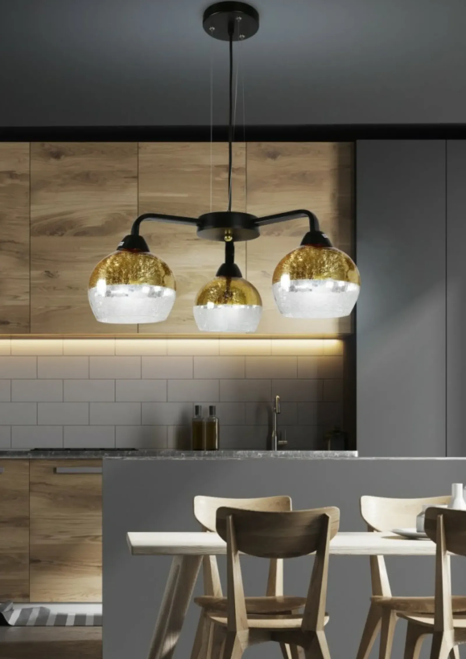 Sklep Kaja Nowoczesna lampa wisząca do salonu 33-57259 CROMINA | Kaja Oświetlenie* Randole Tradycyjne