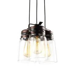 Sklep Kaja Nowoczesna lampa wisząca, do kuchni K-8004-3 RAVEN | Kaja Oświetlenie brąz Cheap