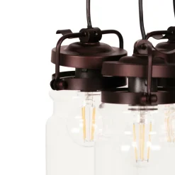 Sklep Kaja Nowoczesna lampa wisząca, do kuchni K-8004-3 RAVEN | Kaja Oświetlenie brąz Cheap