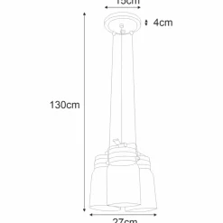 Sklep Kaja Nowoczesna lampa wisząca, do kuchni K-8004-3 RAVEN | Kaja Oświetlenie brąz Cheap