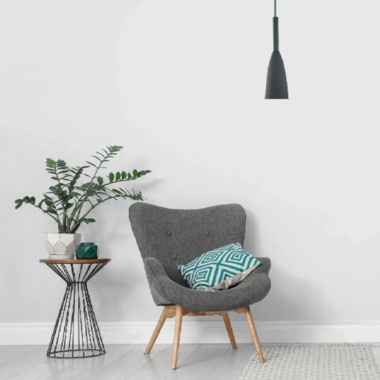 Sklep Kaja Nowoczesna lampa wisząca do kuchni LP-181/1P GR SOLIN | Kaja Best