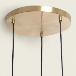 Sklep Kaja Nowoczesna lampa wisząca, efektowne klosze ABR-3SKCR SFERO | Kaja czerwony Store