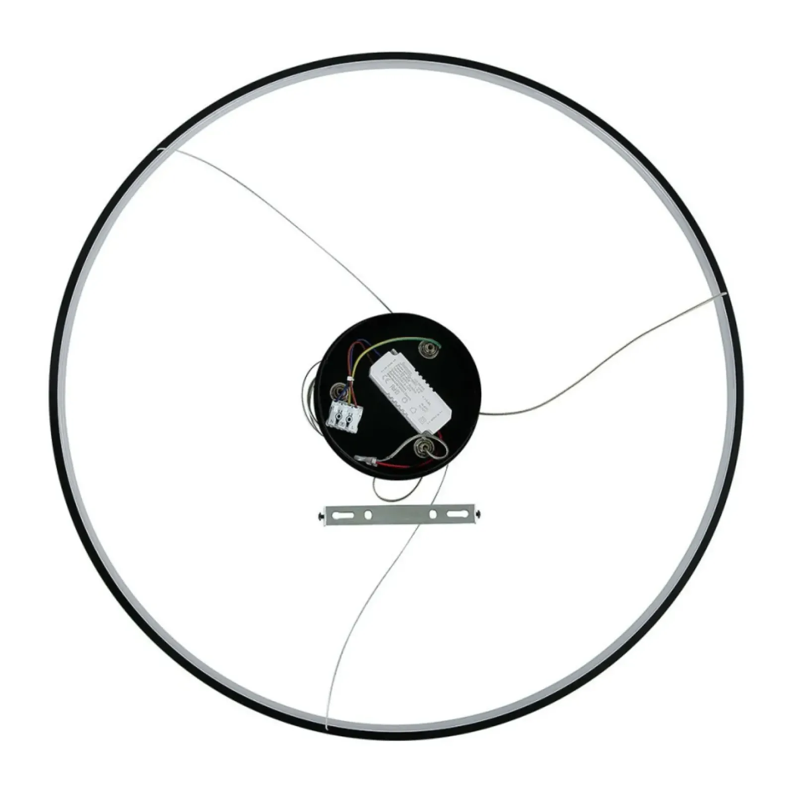 Sklep Kaja Nowoczesna lampa wisząca koło ⌀66cm LP-909/1P M BK CCT RING | Kaja Shop