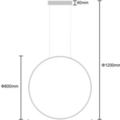 Sklep Kaja Nowoczesna lampa wisząca LED do łazienki LP-999/1P S WH z serii MIRROR Shop