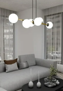 Sklep Kaja Nowoczesna lampa wisząca nad wyspę kuchenną 1241/6 z serii GRAVITY Hot