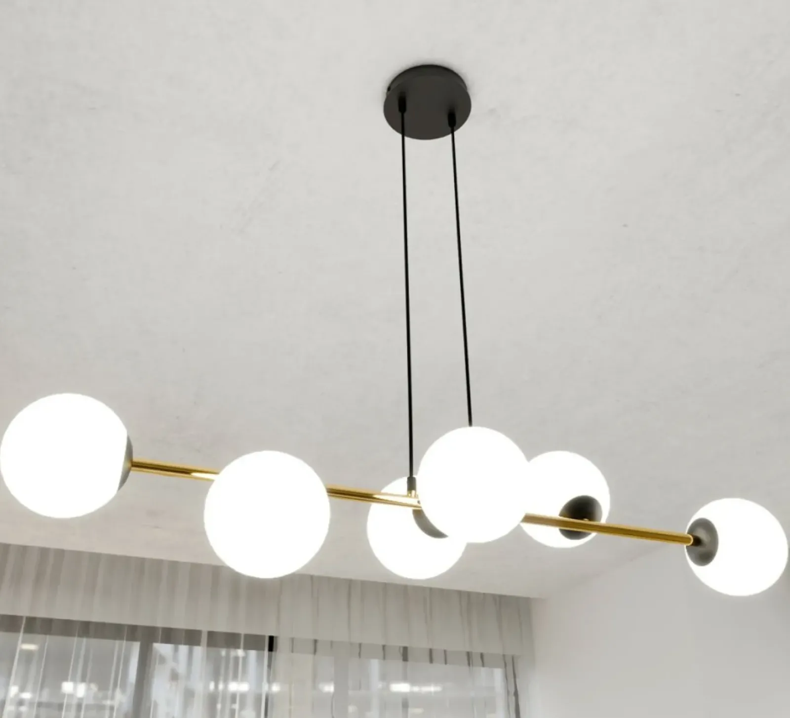 Sklep Kaja Nowoczesna lampa wisząca nad wyspę kuchenną 1241/6 z serii GRAVITY Hot