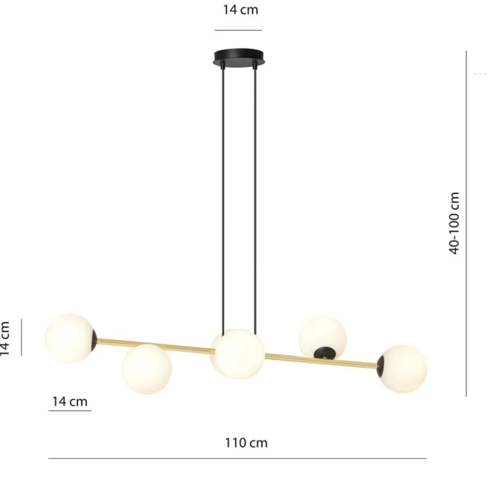 Sklep Kaja Nowoczesna lampa wisząca nad wyspę kuchenną 1241/6 z serii GRAVITY Hot