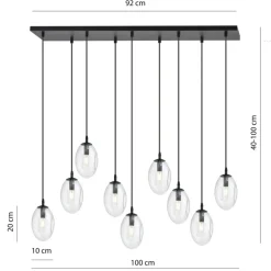 Sklep Kaja Nowoczesna lampa wisząca nad wyspę kuchenną 1265/9 z serii ASTRAL Discount