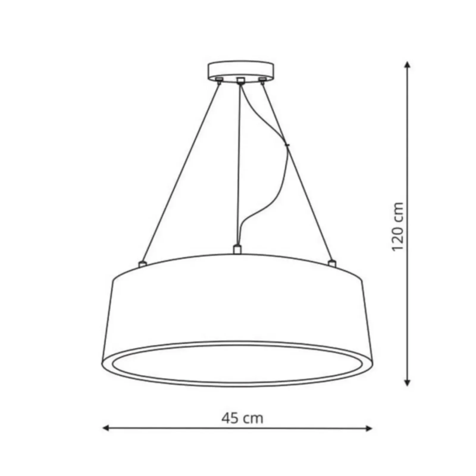 Sklep Kaja Nowoczesna lampa wisząca obręcz LP-622/1P BK MALAGA | Kaja Oświetlenie Shop