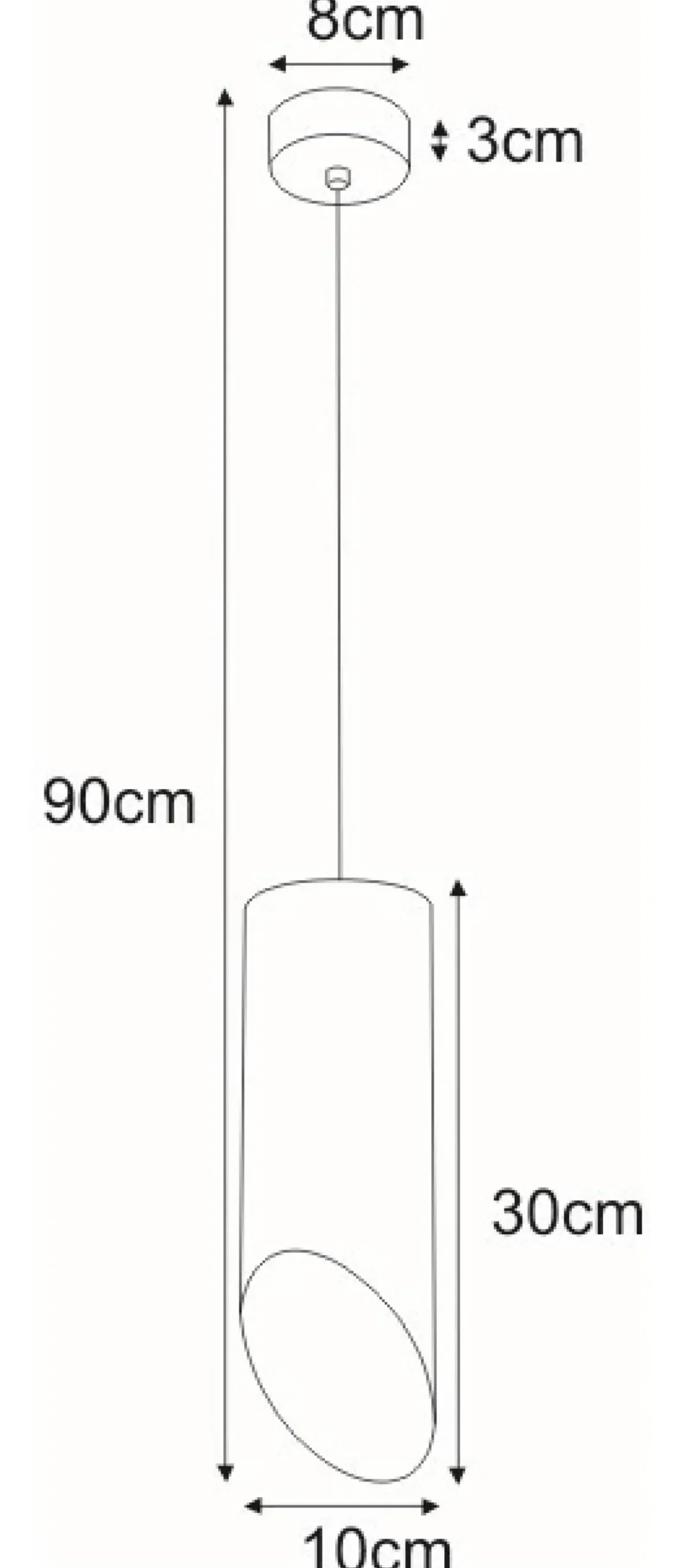 Sklep Kaja Nowoczesna lampa wisząca tuba K-4201 ALU II WHITE | Kaja Oświetlenie biały Online