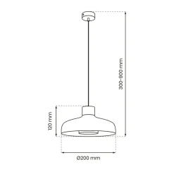 Sklep Kaja Nowoczesna lampa wisząca w stylu industrialnym MLP8819 z serii LINEA | Kaja Oświ Fashion