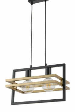 Sklep Kaja Nowoczesna lampa wisząca w kształcie ramki SIG 32389 - MERCI CZ/ZŁ Sale