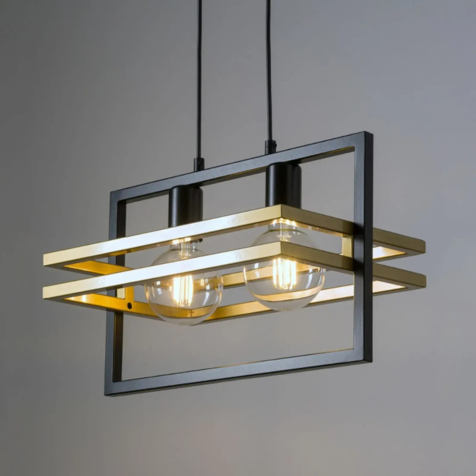 Sklep Kaja Nowoczesna lampa wisząca w kształcie ramki SIG 32389 - MERCI CZ/ZŁ Sale