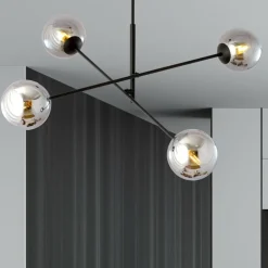 Sklep Kaja Nowoczesna lampa wisząca z grafitowymi kloszami 1167/4 LINEAR | Kaja Hot