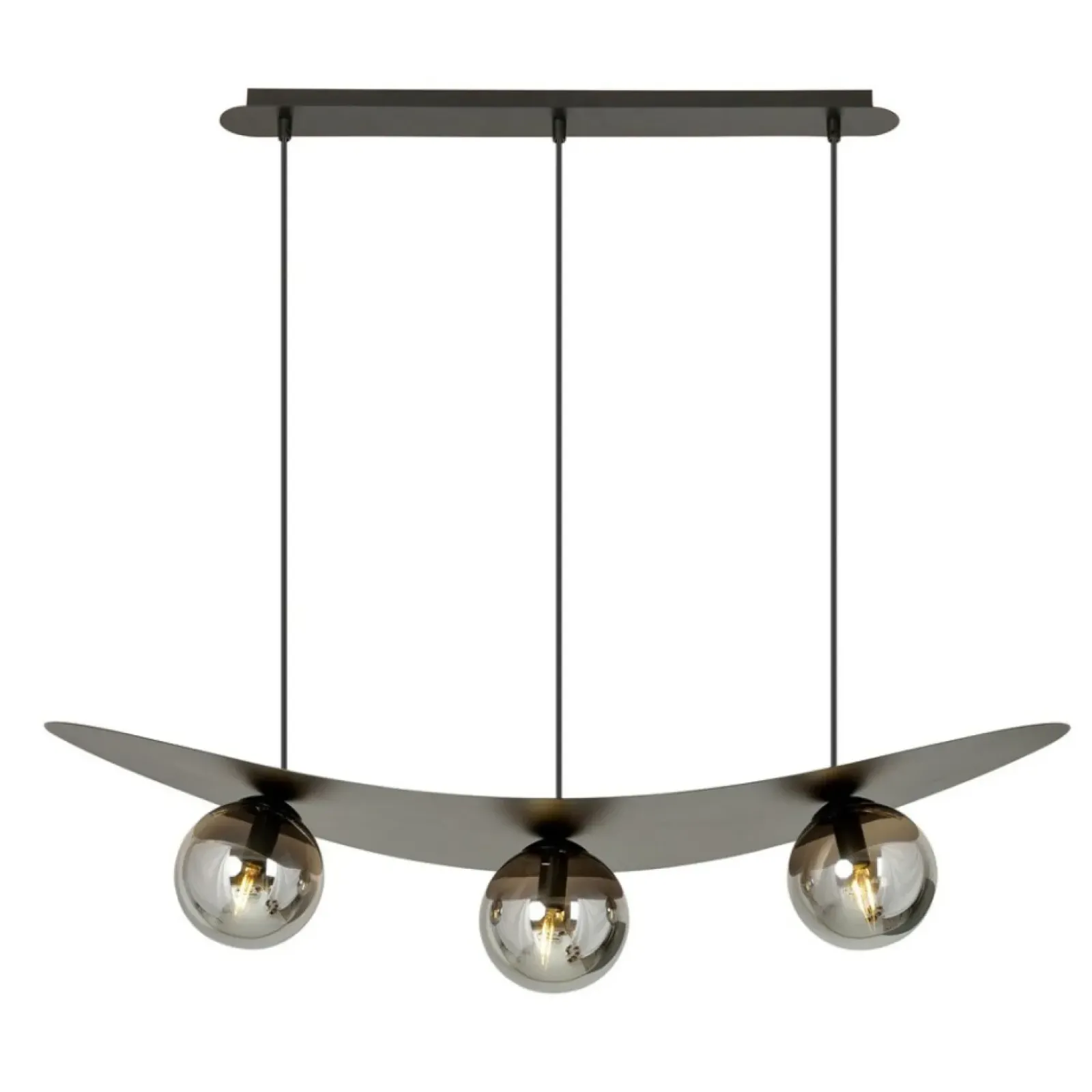 Sklep Kaja Nowoczesna lampa wisząca z grafitowymi kloszami 1300/3 z serii AURA New