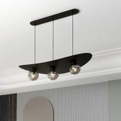 Sklep Kaja Nowoczesna lampa wisząca z grafitowymi kloszami 1300/3 z serii AURA New