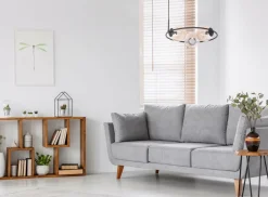 Sklep Kaja Nowoczesna lampa wisząca z bursztynowymi kloszami K-5124 z serii VENTA Fashion