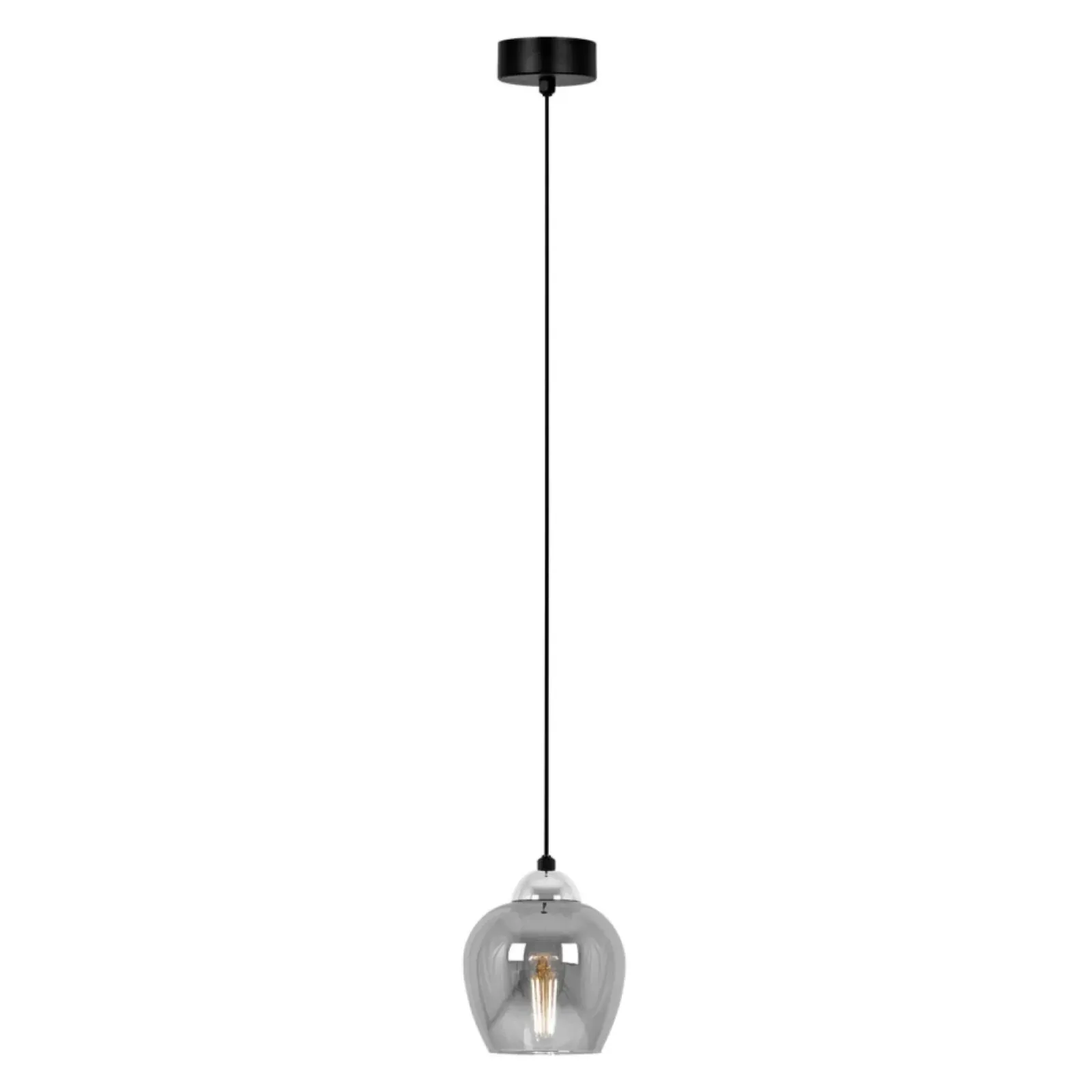 Sklep Kaja Nowoczesna lampa wisząca z grafitowym kloszem K-5610 z serii NIRA New