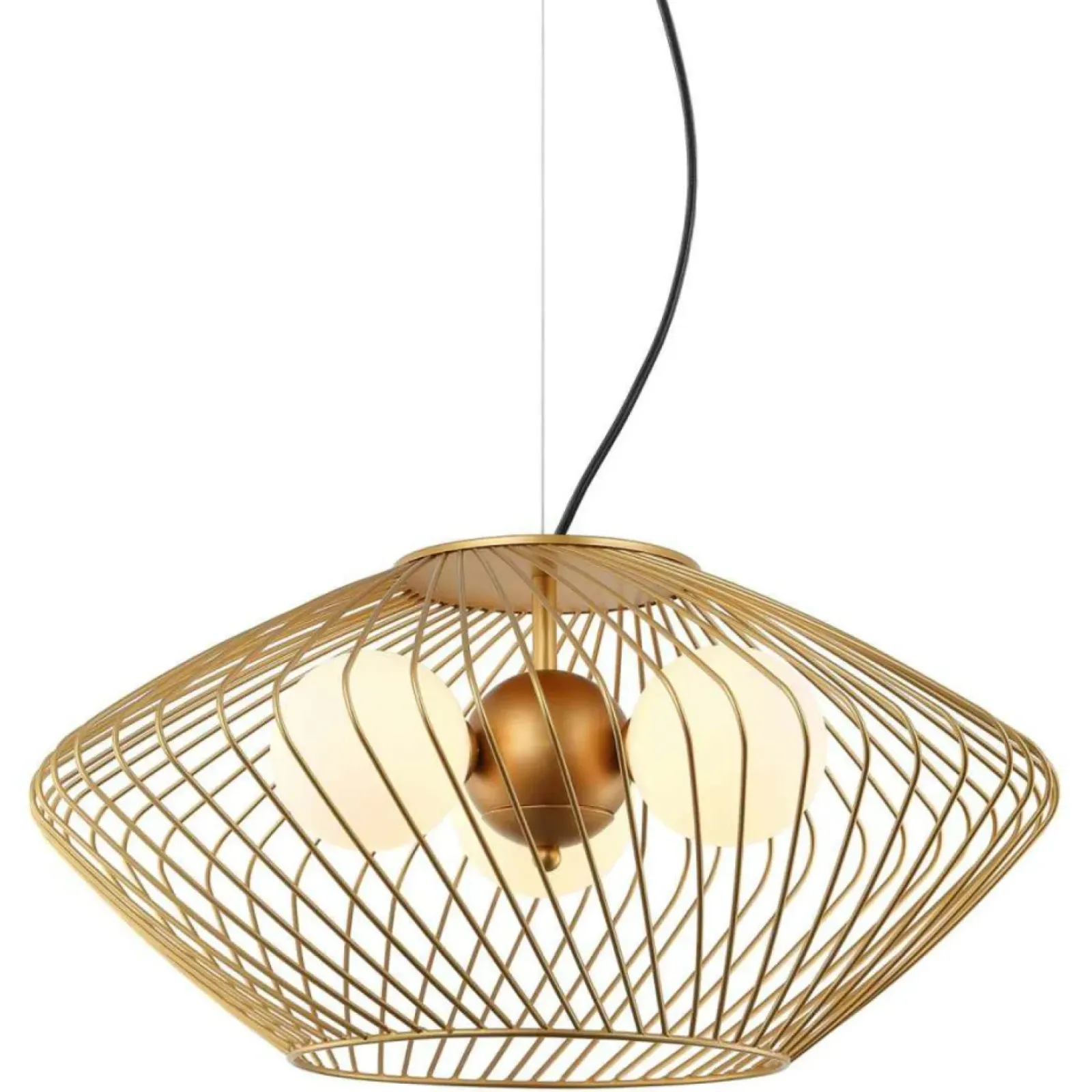 Sklep Kaja Nowoczesna lampa wisząca z drutu MDM-3845-3 GD ZENO | Kaja Oświetlenie Cheap