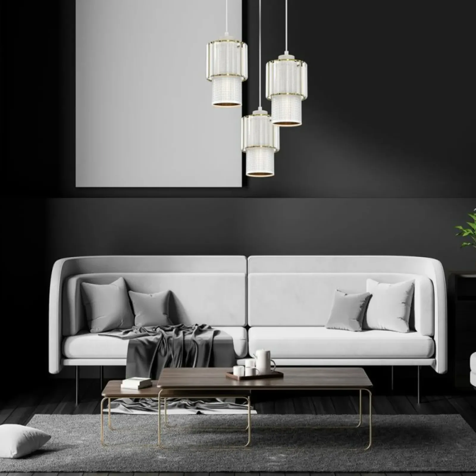 Sklep Kaja Nowoczesna lampa wisząca z kryształkami MLP8366 BLANCO | Kaja Hot