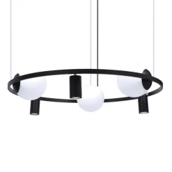 Sklep Kaja Nowoczesna lampa wisząca z kloszami i spotami 5006 z serii ORBIT Sale