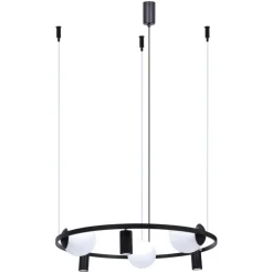 Sklep Kaja Nowoczesna lampa wisząca z kloszami i spotami 5006 z serii ORBIT Sale