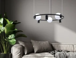 Sklep Kaja Nowoczesna lampa wisząca z kloszami i spotami 5006 z serii ORBIT Sale