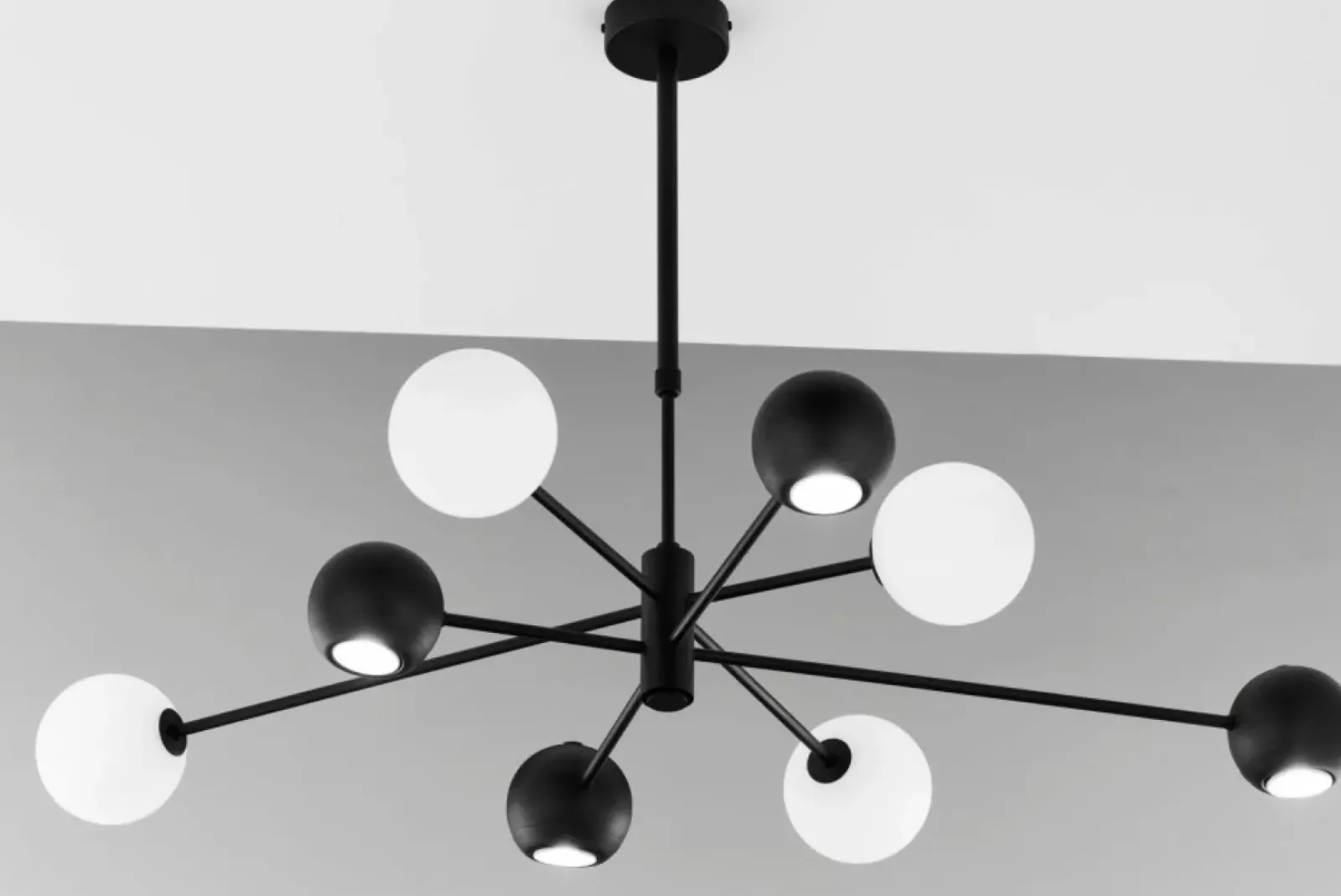 Sklep Kaja Nowoczesna lampa z kulistymi kloszami JUP 1998 MO8 CZ BI MOKA | Kaja Discount